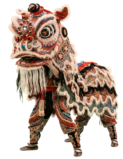 león tradicional de la danza china