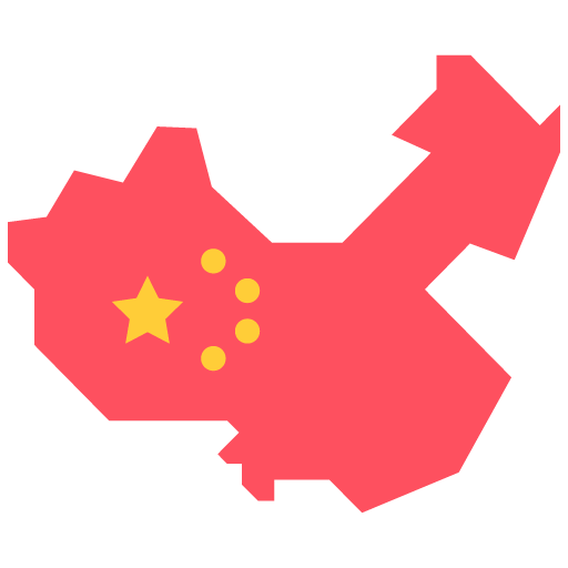 ícono de un Mapa de China